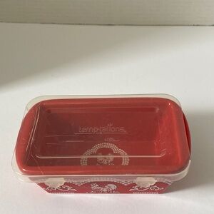Temptations Red Doodle-Doo 14 Oz Mini Loaf Pan